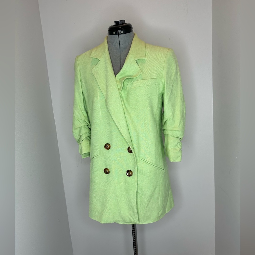Veronica Beard NWT Rupert Dickey Jacket Pistachio Green Viscose Blend